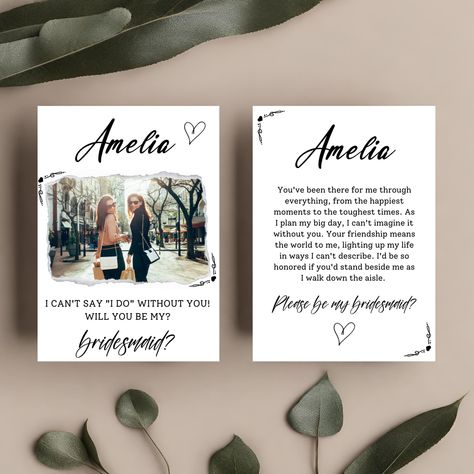 Creative Bridesmaid Proposal Ideas, Bridesmaid Card Template, Unique Bridesmaid Proposal, Bridesmaid Invitations, Bridesmaid Proposal Ideas, Bridesmaid Proposal Diy, Bridesmaid Diy, Be My Bridesmaid Card, Bridesmaid Proposals