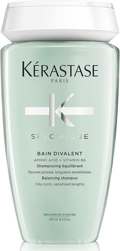 Kérastase Spécifique Bain Divalent Shampoo 250 ml - Balancing Shampoo for Oily Scalps : Amazon.co.uk: Beauty Hair Oil Ingredients, Shampoo For Oily Hair, Oily Hair Shampoo, Oily Roots, Silicone Free Shampoo, Increase Hair Volume, Hair Clay, Shampoo For Thinning Hair, Hair Care Regimen