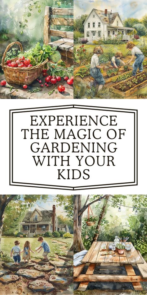 Explore the surprising benefits of gardening with your kids, from enhancing motor skills to boosting emotional and mental health. Learn how shared garden time can strengthen family ties. Shared Garden, Gardening With Kids, Decorative Stepping Stones, Small Watering Can, How To Garden, Pulling Weeds, Benefits Of Gardening, Living Simply, Family Ties