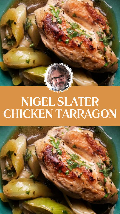 Nigel Slater Chicken Tarragon Nigel Slater Recipes, Chicken Tarragon Recipe, Chicken Tarragon, Sardine Salad, Tarragon Recipes, White Wine Chicken, Wine Chicken, Tarragon Chicken, Nigel Slater