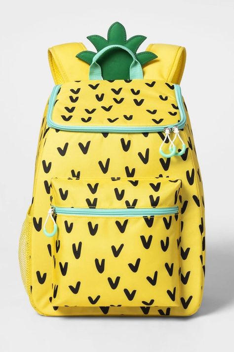 Target's $20 Pineapple Backpack Is Also a Cooler, So Grab a Few Drinks and Let's Chill! Pineapple Backpack, Insulated Backpack, Cooler Backpack, Backpack Cooler, Big Backpacks, Pineapple Gifts, Quilted Wallet, Target Finds, Summer Pool