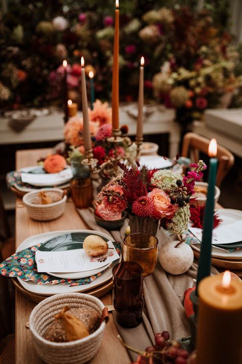 Sustainable Victorian Glasshouse Inspiration at Le Manoir aux Quat Saisons Gold Candlesticks, Autumn Wedding Inspiration, Glass House Wedding, Fall Wedding Tables, Fruit Wedding, Autumnal Wedding, Fall Brunch, Seasonal Fruit, Tapered Candles