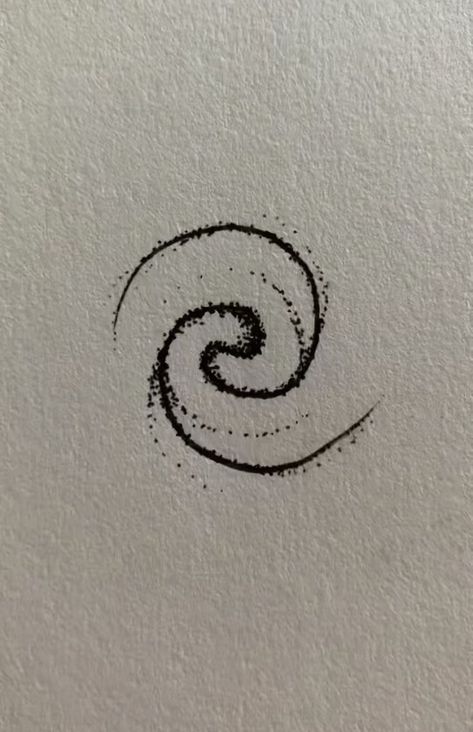 Unique Micro Tattoos For Women, Tiny Spiral Tattoo, Spiritual Stick And Poke Tattoo, Saltburn Tattoo Ideas, Fibbonaci Tattoo Design, Catalyst Tattoo, Swirly Tattoo Designs, Simple Line Art Tattoo, Swirly Tattoo