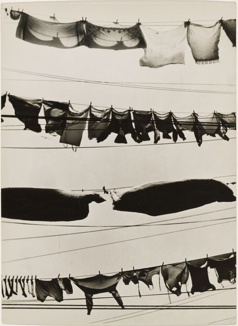 Walker Evans, Washington Street, New York City / Wash Day, About 1930