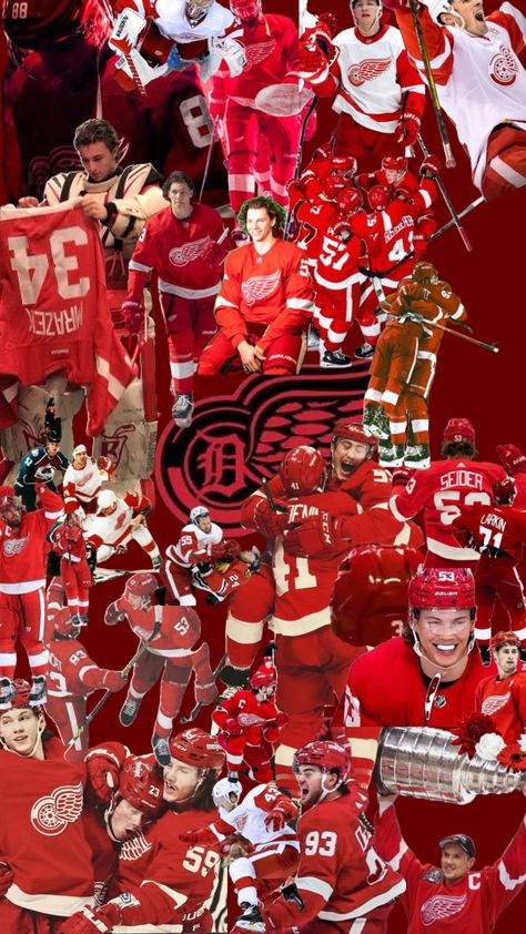 #sports #nhl #nhlstars #nhlhockey #stanleycupchampions #stanleycup #stanleycups #detroit #hockey #detroitredwings #goal #hotmen Detroit Red Wings Wallpaper, Red Wings Wallpaper, Red Wings Aesthetic, Wings Wallpaper, Detroit Red Wings Hockey, Red Wings Hockey, Stanley Cup Champions, Detroit Red Wings, Nhl Hockey