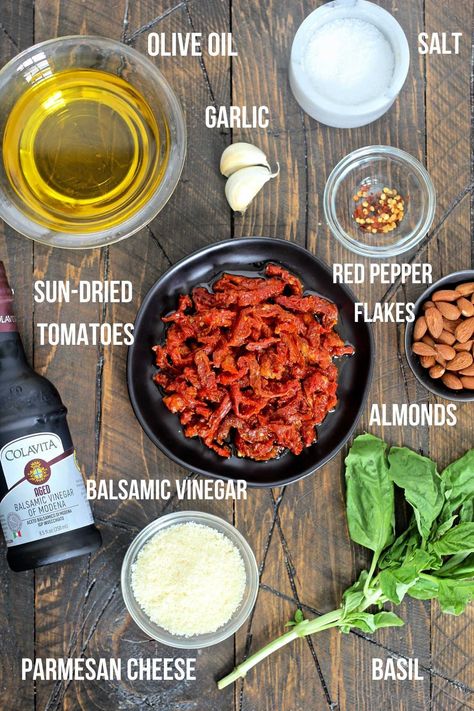 Spicy Pesto Recipe, Cherry Tomato Pesto, Pesto Rosso Recipe, How To Make Sundried Tomatoes, Dry Tomatoes Recipe, Sundried Pesto, Sundried Tomato Pesto Recipe, Dried Tomato Recipes, Dried Tomato Pesto Recipe