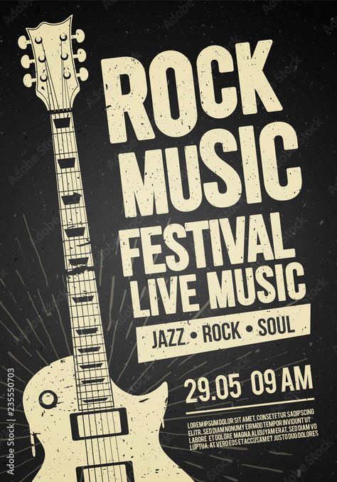 Rock Music Festival, Concert Poster Design, Concert Party, Music Concert Posters, Concert Flyer, Festival Flyer, Music Festival Poster, Rock Festival, Scribble Art