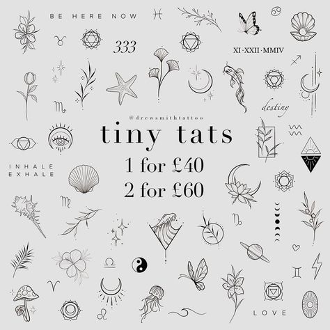 Drew Smith Tattoo | 🌟T I N Y T A T S🌟 Oh yeah, we’ve jumped on the tiny tats bandwagon😝😂 This is a limited offer for bookings made in DECEMBER ONLY- DM me… | Instagram Tiny Tats, Tattoo T, Petit Tattoo, Small Quote Tattoos, Mom Tattoo Designs, Small Pretty Tattoos, Cute Tiny Tattoos, Tiny Tattoo, Stylist Tattoos