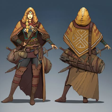 Travelling warrior Jay concept, Roman Zawadzki on ArtStation at https://www.artstation.com/artwork/vRrgx Character Design Cartoon, Medieval Clothing, Fantasy Warrior, Arte Fantasy, Fantasy Inspiration, Female Character Design, Character Creation, Dnd Characters, Character Portraits