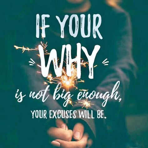 If your why is not big enough, your excuses will be. #SaturdaySentiment Whats Your Why, Sunday Inspiration, Hard Work Quotes, Hard Quotes, Sunday Quotes, Fitness Quotes, Inspirational Quotes Motivation, The Words, Great Quotes