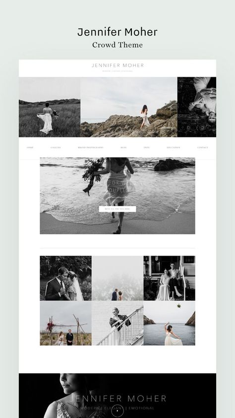 Website Design Layout Creative Design, Fine Art Website Design, Website Gallery Design Layout, Minimalist Photography Website, Photography Website Layout, Website Design Inspiration Photography, Wedding Photographer Website Design, Photography Web Design, Photography Website Design Inspiration Layout