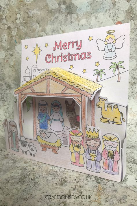 Nativity Activity, Nativity Scene Crafts, Christmas Sunday School, Advent Crafts, Jesus Crafts, Christmas Manger, Diy Nativity, The Nativity Story, Angel Crafts