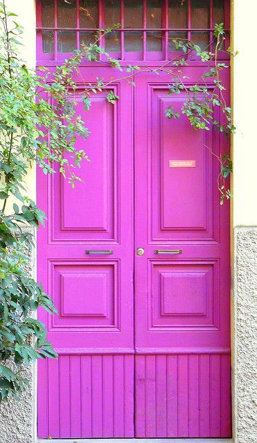 Purple Door, When One Door Closes, Pink Door, Cool Doors, Old Doors, Unique Doors, Beautiful Doors, Door Color, Closed Doors