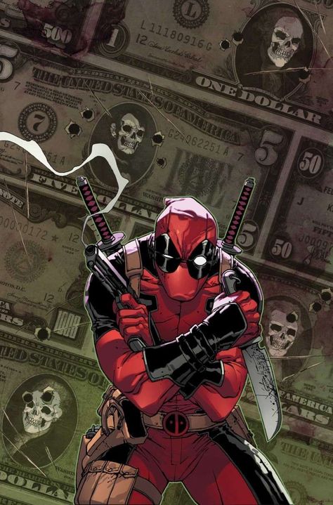 Wade Wilson, better known as Deadpool: the merc who never shuts up (By: #GiuseppeCamuncoli) Deadpool Character, Deadpool Y Spiderman, Deadpool Art, Deadpool And Spiderman, Deadpool Comic, Deadpool Wallpaper, Univers Marvel, Dead Pool, Wade Wilson