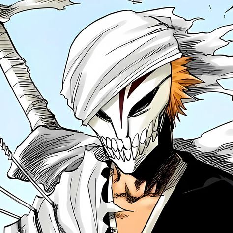 Ichigo Hollow Mask, Ichigo Kurosaki Wallpaper, Bleach Drawing, Ulquiorra Cifer, Madara Wallpaper, Bleach Anime Ichigo, Bleach Anime Art, Anime Bleach, Bleach Characters