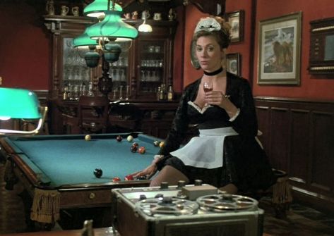 Ms Scarlett Clue Costume, Yvette Clue, Cluedo Aesthetic, Clue Mansion, Clue Aesthetic, Letterboxd Profile, Clue Play, Clue Costume, Clue Movie