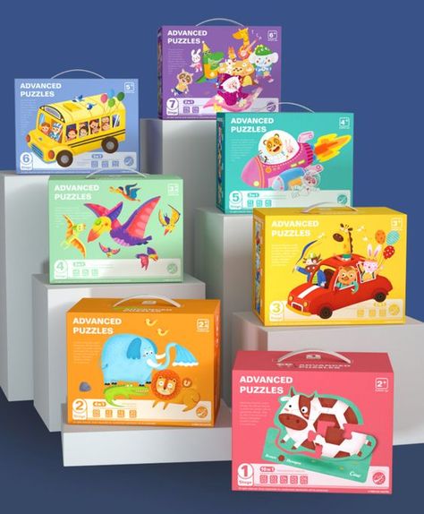 Kids Package Design, Kids Packaging, Kids Package, Packaging Design Trends, Kids Watch, Toy Packaging, Jigsaw Puzzles For Kids, Cosmetic Packaging Design, Tommee Tippee