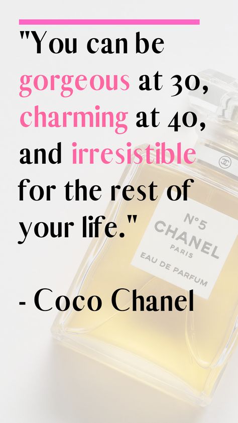 Quotes On Aging, Getting Older Quotes, Number Quotes, Chanel Quotes, Coco Chanel Quotes, Aging Quotes, Parfum Chanel, 50th Quote, Age Is Just A Number