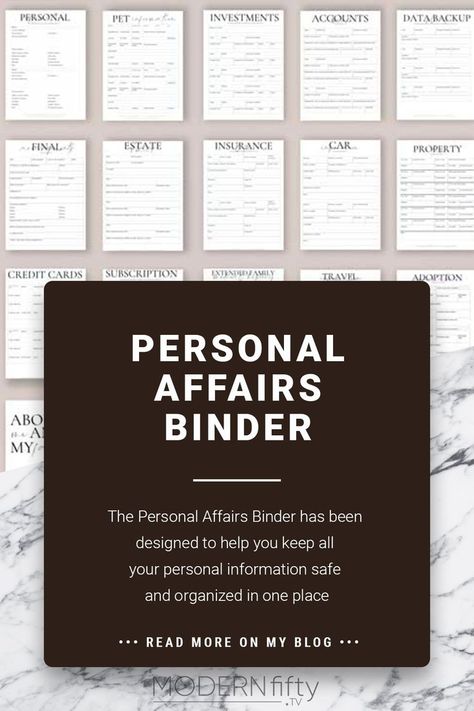 Advertisement for the most popular emergency binder has been designed to help you keep all your personal information safe and organized in one place Estate Planning Binder, Document Binder, Family Binder Printables, Letters To Loved Ones, Estate Planning Checklist, Personal Finance Printables, Emergency Binder, Family Binder, Next Of Kin