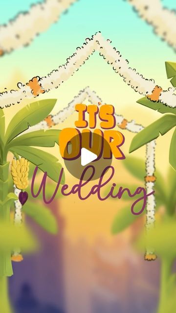 Wedding Cartoon Illustration, Animated Wedding Invitations Videos, Wedding Cartoon, Cartoon Wedding Invitations, Unique Icons, Wedding Invitation Video, Print Ideas, Different Colours, Cartoon Illustration