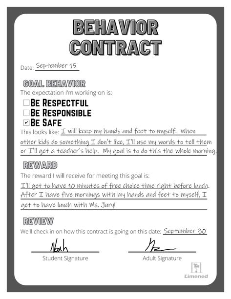 Comprehensive Good Behavior Contract Templates For Effective Classroom Management Good behavior contract templates are essential tools for fostering positive behavior and establishing clear expectations in various settings, includin... Kid Contracts, Student Behavior Contract, Kindergarten Behavior, Separation Agreement Template, Behavior Contract, Behavior Tracking, Effective Classroom Management, Good Behavior, Student Behavior