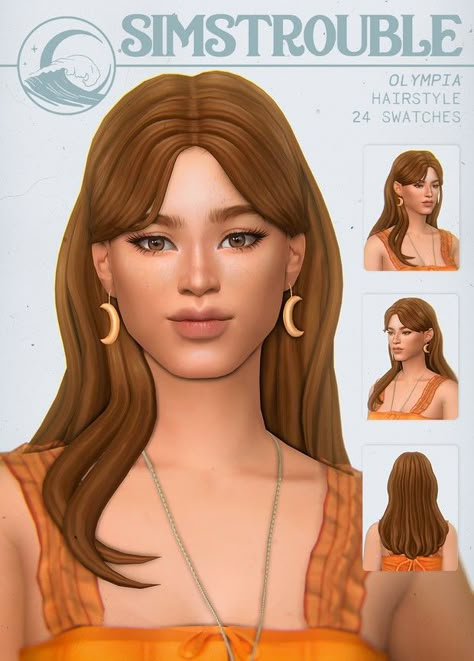 Mod Hair, Cc Hair, Sims Packs, The Sims 4 Pc, 70s Hair, Pelo Sims, The Sims 4 Packs, Sims 4 Mm Cc, Sims 4 Characters