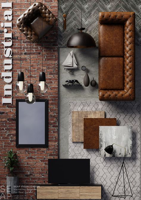 SEAP'S MOOD BOARD :: Behance Mood Boards Office Interior Design, Mood Board Architecture Concept, Restaurant Mood Board, Mood Board Architecture, Jim Office, Modern Industrial Office Design, Contemporary Mood Board, Office Mood Board, Masculine Room