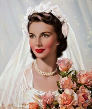 Themes Vintage illustrations/pictures - beautiful bride (143 pieces) Vintage Foto's, Pin Up Vintage, Vintage Picture, Winter Vintage, Illustration Vintage, A Wedding Dress, Vintage Bride, Vintage Winter, Christmas Vintage