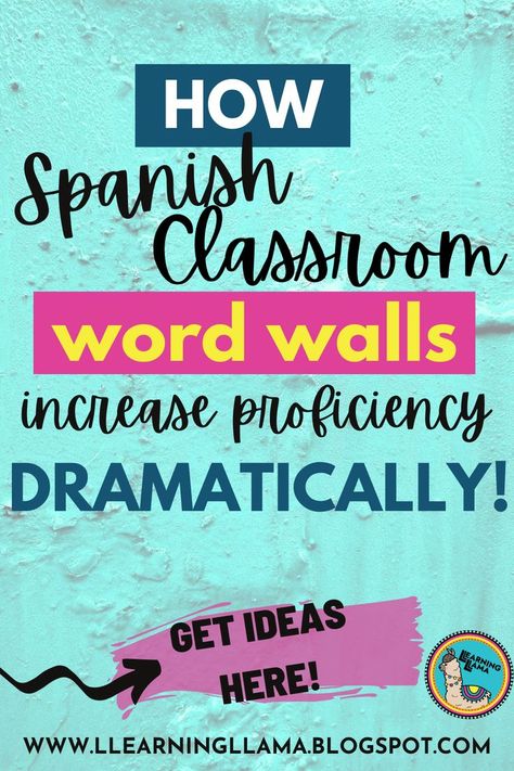 Spanish Word Wall Classroom, Spanish Classroom Bulletin Board Ideas, Dual Language Bulletin Boards, Spanish Class Bulletin Board Ideas, Spanish Class Bulletin Boards, Bulletin Board Ideas Spanish, Spanish Classroom Ideas, Spanish Signage, Spanish Bulletin Board Ideas