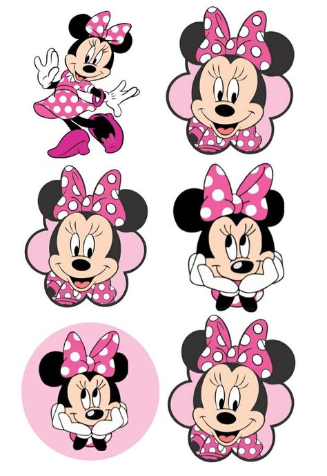 Minnie Mouse Birthday Shirt Two, Minnie Printable, Topper Minnie Mouse, Minnie Mouse Template, Minnie Mouse Printables, Γενέθλια Mickey Mouse, Minnie Mouse Cupcake Toppers, Minnie Mouse Stickers, Mickey Mouse Stickers