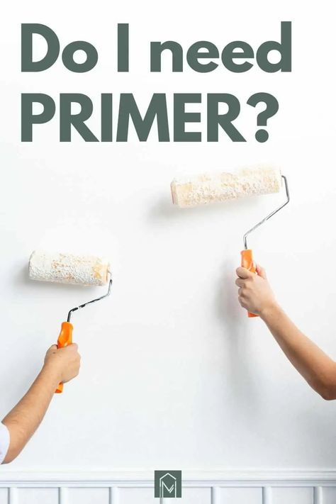 Do I need primer before painting? Learn when to use primer and how to use primer before beginning your next paint job. Priming walls is an important step in the painting process. To achieve professional results at home, learn how to properly prime your surfaces before painting. Paint Primer Walls, How To Prime Walls, How Much Paint Do I Need, Priming Walls Before Painting, How To Clean Walls Before Painting, Wall Prep Before Painting, Wall Primer, Painting Laminate Furniture, Primer Paint