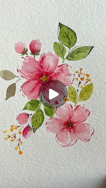 Seema on Instagram: "Wishing you all a very happy new year🌸

Art supplies @kingartcompany 

 #reels #reelsinstagram #reelsvideo #reel 
#watercolortutorial #artistsoninstagram #artinspiration 
 #watercolorartist #loosewatercolors #kingarts #kingartbrushes #loosewatercolorpainting #botanicalart #botanicalpainting #watercolorart #artist #painting #newyearart #loosepainting #loosepaintingstyle" Happy New Year Art, Loose Watercolor Paintings, Flowers Paintings, Water Coloring, Acrylic Art Projects, New Year Art, Paper Flower Art, Art Tutorials Watercolor, Watercolor Flowers Tutorial