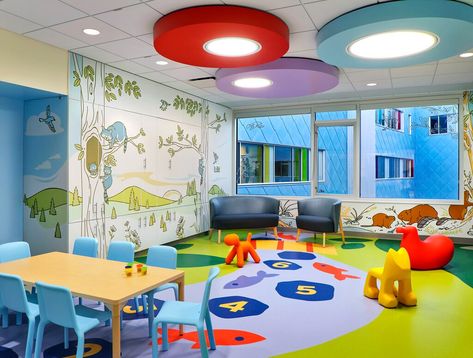 Engaging Rural Communities in the Design of Jim Pattison Children’s Hospital | ZGF Hospital Playroom, Pediatrics Office, Children Hospital Design, Staff Lounge, Medical Furniture, Children Hospital, New Hospital, Schematic Design, Engagement Strategies