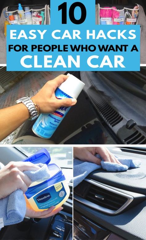 Car Organization Hacks, Diy Car Cleaning, Car Life Hacks, Car Care Tips, Sportster 1200, Clean Car, Diy Cleaning Solution, Car Organization, Homemade Cleaning Solutions