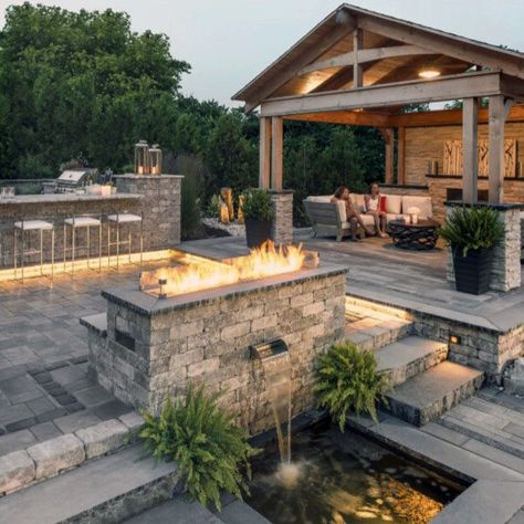 Top 60 Best Paver Patio Ideas - Backyard Dreamscape Designs Cheap Pavers, Backyard Patio Designs, Pavers Backyard, Paver Designs, Patio Pavers Design, Backyard Entertaining, This Old House, Paver Patio, Patio Stones