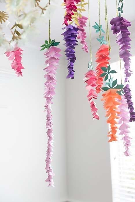 Fairytale Birthday Decorations, Fairy Tail Birthday Theme Party Ideas, Paper Spring Decorations, Fairy Diy Decorations, Spring Themed Decorations, Spring Fling Decorations Diy, Spring Theme Decor, Flowered Themed Birthday Party, Spring Party Decor Ideas