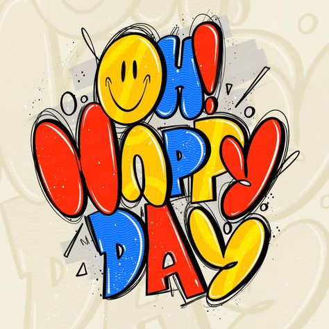 Oh Happy Day #lettering #procreate Happy Days, Happy Day, Instagram