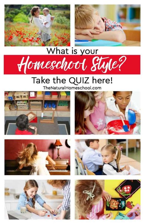 Different Homeschooling Methods & Free Homeschool Styles QUIZ https://www.thenaturalhomeschool.com/different-homeschooling-methods-free-homeschool-styles-quiz.html Today, we will be discussing 7 different homeschooling methods and offering a free homeschool styles QUIZ to help you decide which way to go. #homeschool #homeschooling #learningfun #learning Homeschool Styles, Classical Homeschool, Unit Studies Homeschool, Charlotte Mason Homeschool, How To Start Homeschooling, Free Quiz, Homeschool Learning, Homeschool Printables, Homeschool Help