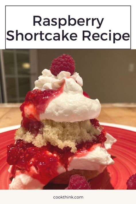 Raspberry Shortcake Recipes, Raspberry Shortcake, Raspberry Cake Recipes, Shortcake Biscuits, Cake Portions, Shortcake Cake, Shortcake Recipe, Raspberry Recipes, Cake Recipes From Scratch