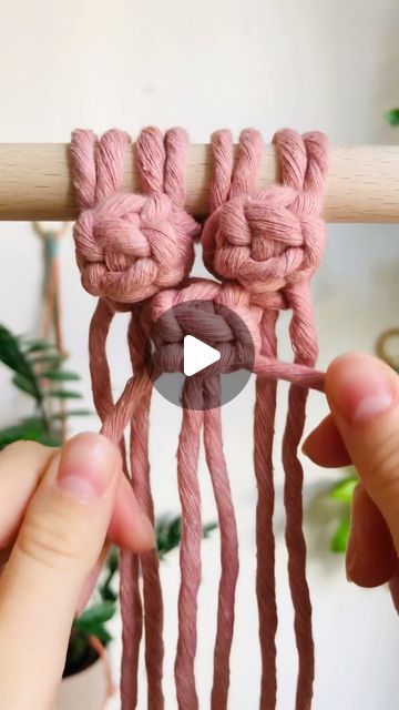 Macrame Berry Knot Tutorial, Macrame Berries, Macrame Berry Knot, Bobbiny Macrame, Knots Tutorial, Boho Inspiration, Modern Macrame, Macrame Decor, Macrame Tutorial