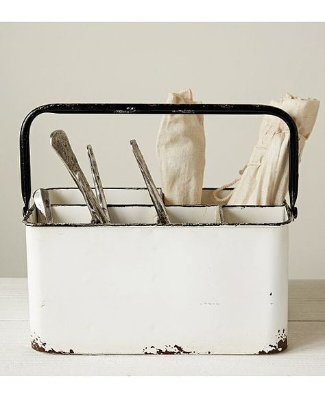 main image Organisation, Craft Caddy, Metal Caddy, Tool Caddy, Kitchen Utensil Storage, Flatware Caddy, Condiment Caddy, Utensil Caddy, Utensil Storage