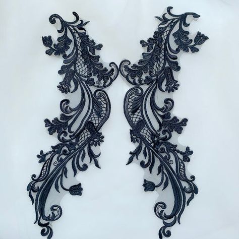 Size of 1 pcs : 13cm* 41cm The listing is for 1 pair.  we have the ivory , black and red .For more quantity, please feel free to convo me.If you like it, order it now. sdyhttps://www.etsy.com/shop/beautyfabric Wedding Dress Bodice, Veiled Girl, Lace Tattoo Design, Beautiful Bridal Dresses, Veil Accessories, Gifts Bags, Lace Tattoo, Bridal Dresses Lace, Applique Wedding