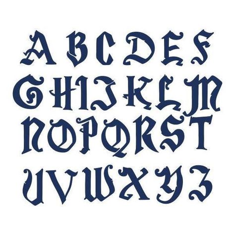 Magic Font Alphabet, Witchy Fonts, Magic Font, Numbers Tattoo, Old English Alphabet, Tattoo Fonts Alphabet, Lettering Styles Alphabet, Design Alphabet, Tattoo Lettering Fonts