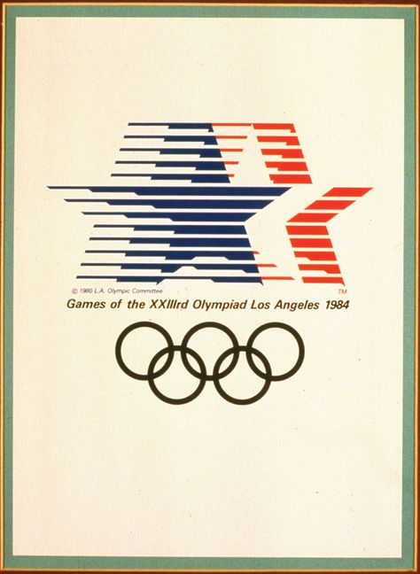 Olimpic Games, Los Angeles 1984. Olympic Poster, Olympics Graphics, Olympic Logo, 1984 Olympics, British Artists, Summer Olympic Games, Modern Games, Paralympic Games, Sports Graphics