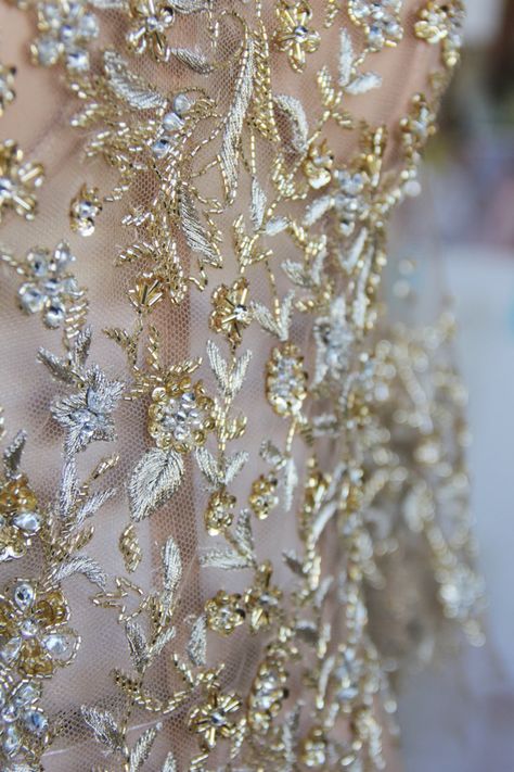 Georgina Chapman, Fabric Photography, Aesthetic Candles, Couture Embroidery, Gold Aesthetic, Bangles Jewelry Designs, Couture Details, Net Fabric, Golden Rose