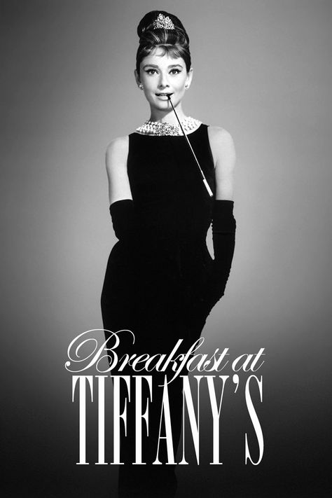 Breakfast at Tiffanys Movie Poster Breakfast At Tiffany's Poster, Breakfast At Tiffany's Movie, Best Classic Movies, Audrey Hepburn Breakfast At Tiffanys, George Peppard, Hollywood Pictures, Meme Maker, Fashion 90s, Breakfast At Tiffany's