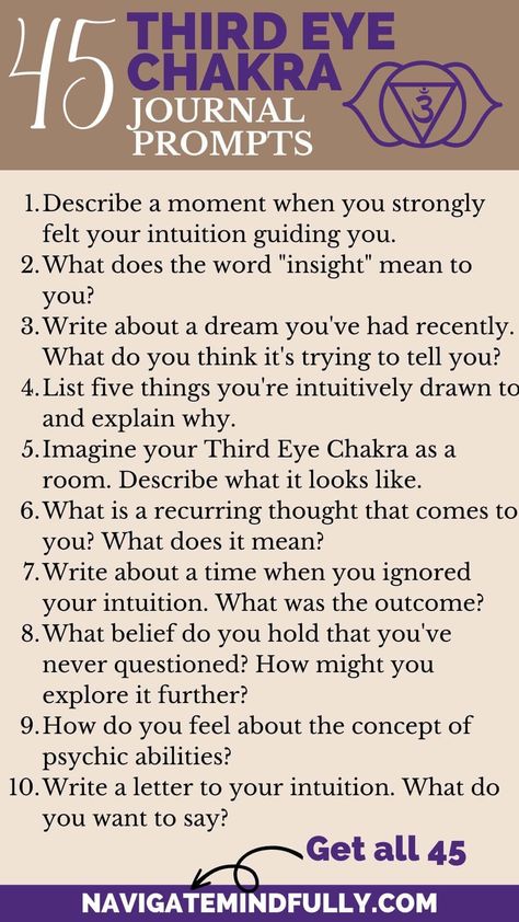 45 Third Eye Chakra Journal Prompts to Strengthen Your Intuition How To Unblock Third Eye Chakra, Third Eye Journal Prompts, Journal Prompts For Self Discovery And Healing, Third Eye Chakra Journal Prompts, Spiritual Prompts, Chakra Journal Prompts, Chakra Journal, Third Eye Chakra Healing, 2023 Journal