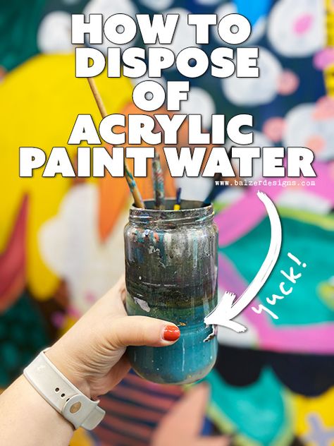 Paint Dipping Water, Paint In Water Dip, How To Paint Sand With Acrylic, Water Based Oil Painting Techniques, How To Keep Acrylic Paint From Drying, Paint Dipping, Clean Sink, Water Painting, Clean Water