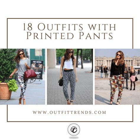 18-outfits-with-printed-pants-600x600 Printed Pant Outfit-18 Ideas What to Wear With Printed Pants Printed Pants Outfits, Pant Outfits, Loose Pants Outfit, Paisley Pants, Casual Fashion Trends, Patterned Pants, Outfit Trends, Loose Pants, Pants Pattern