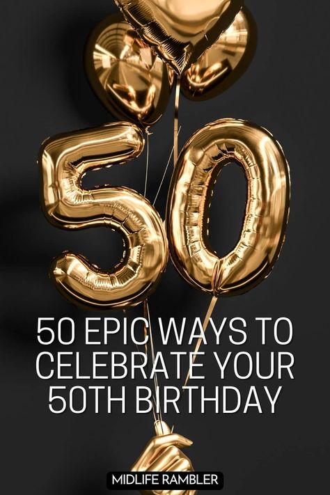 Ideas 50th Birthday For Women, 50th Celebration Ideas, Things To Do For Your 50th Birthday, Countdown To 50th Birthday, 50 Days To 50th Birthday Countdown, How To Celebrate 50th Birthday, Low Key 50th Birthday Ideas, 50th Birthday Party Decoration Ideas, Ways To Celebrate 50th Birthday